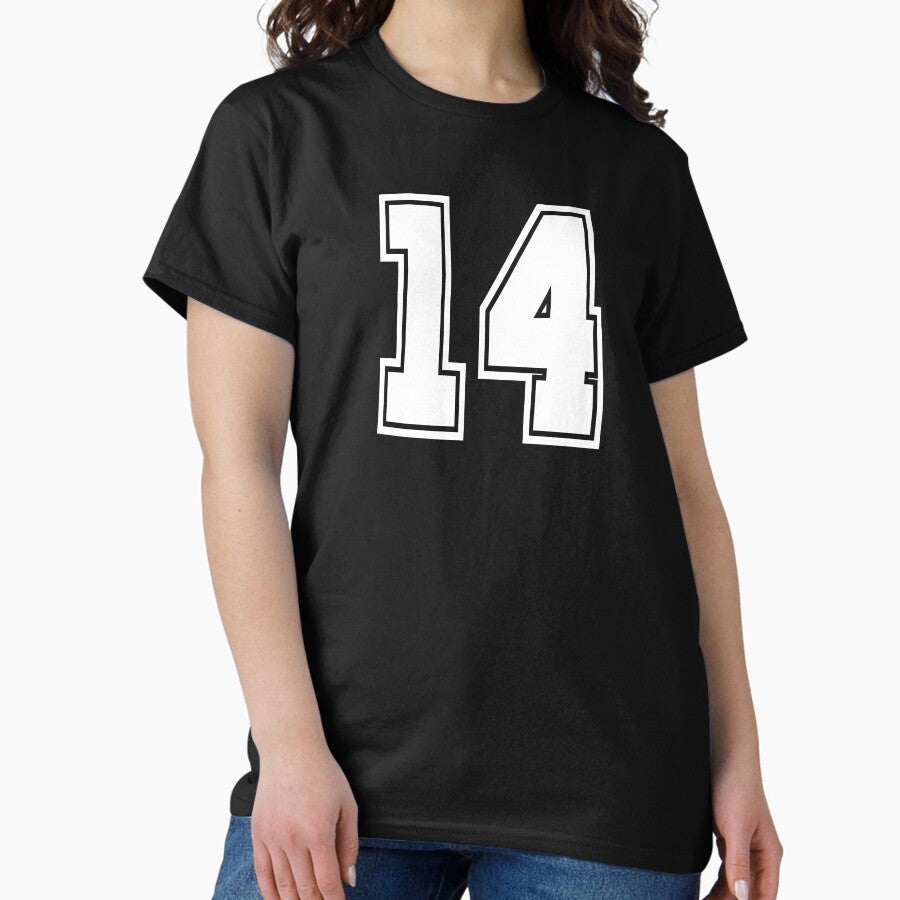 14 shirt number college style football soccer number Classic T-Shirt