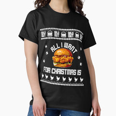Popeyes Chicken Sandwich Funny Ugly Christmas Sweaters Premium Classic T-Shirt