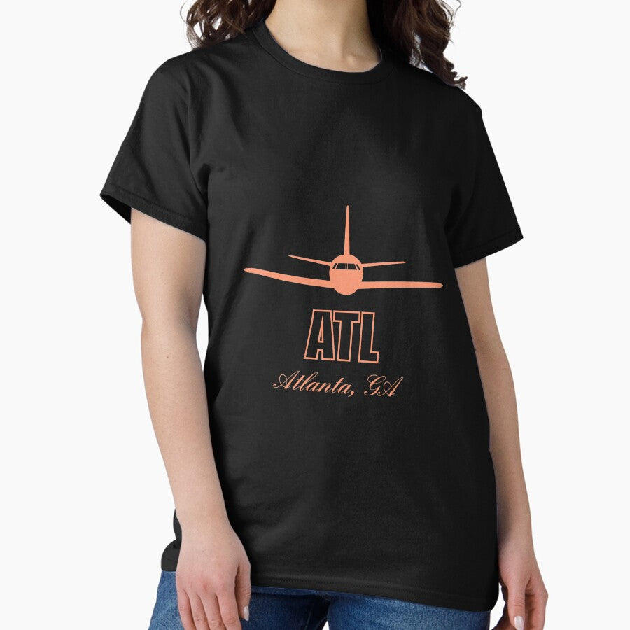 Atl Atlanta Georgia Ga Airport Code Classic T Shirt