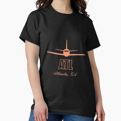 Atl Atlanta Georgia Ga Airport Code Classic T Shirt