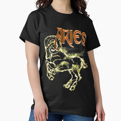 Aries Astrology Zodiac Ram Artwork Classic T Shirt
