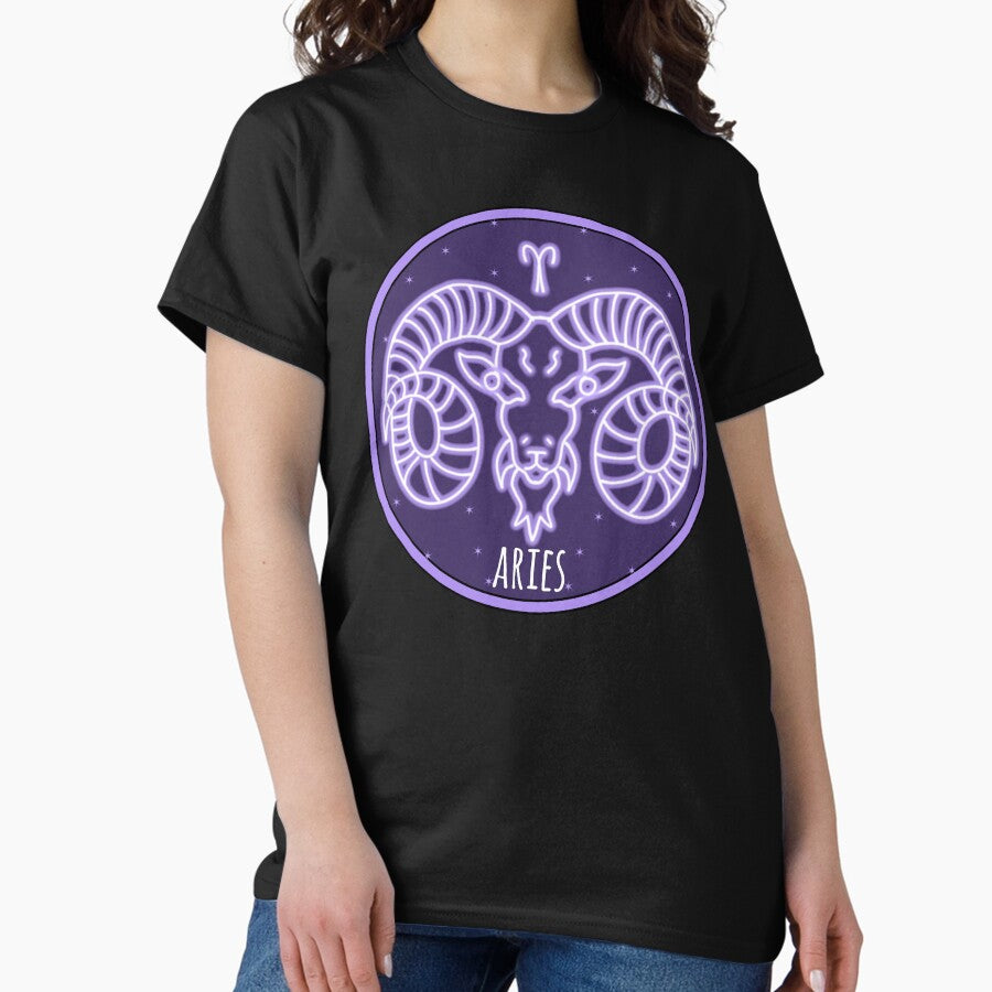Aries Zodiac Art Classic T Shirt