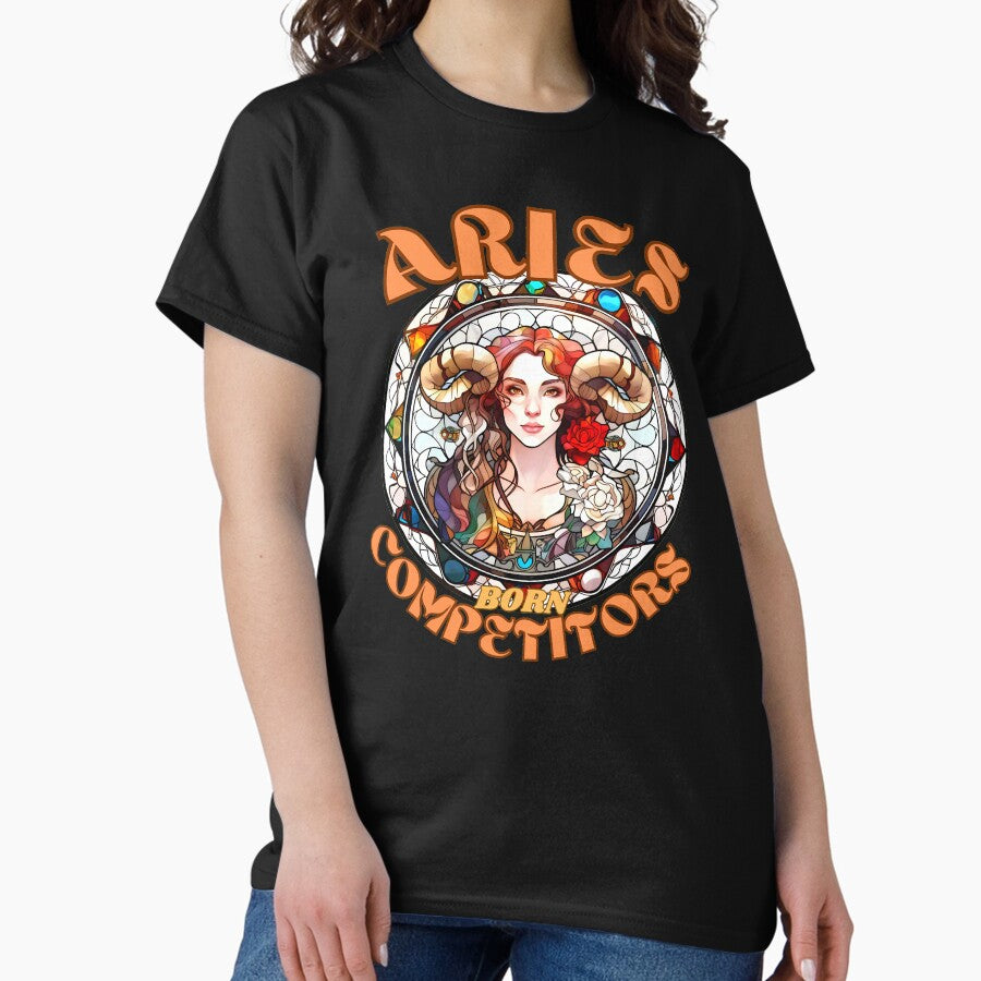 Aries Born Competitors Aries Funny Classic T Shirt