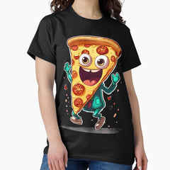 Cartoon Pizza Slice T-Shirts Classic T-Shirt