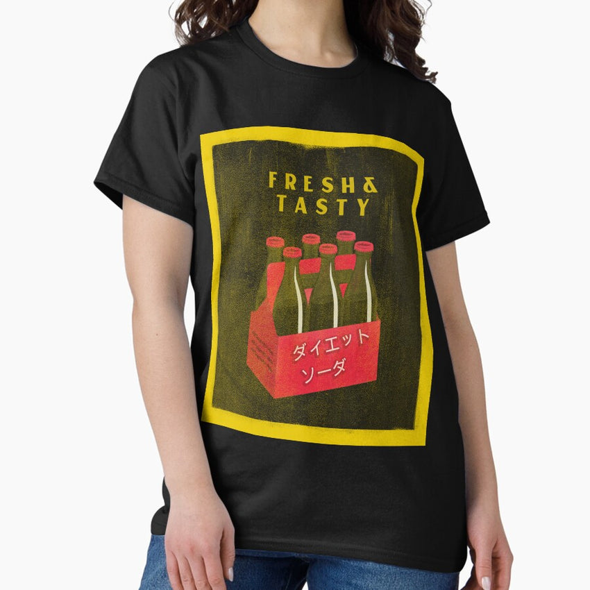 Aesthetic Vintage Fresh And Tasty Soda Asian 6Pack Anime Classic T Shirt