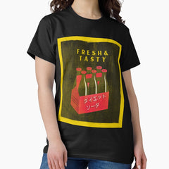 Aesthetic Vintage Fresh And Tasty Soda Asian 6Pack Anime Classic T Shirt