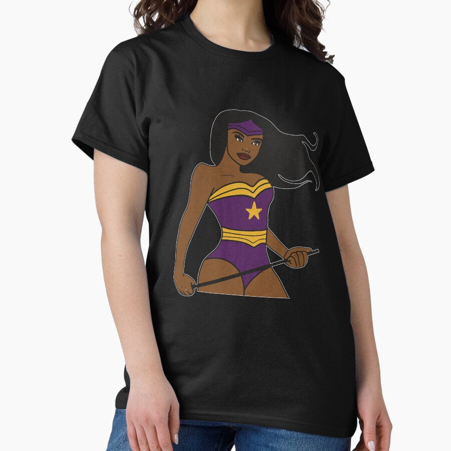 Afro Superhero Woman, Black Pride, African Classic T-Shirt