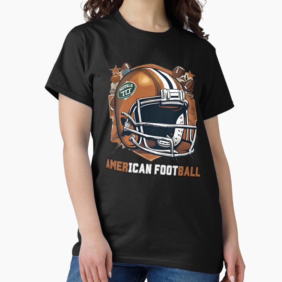 American Football Illustration for football lover Classic T-Shirt
