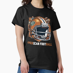 American Football Illustration for football lover Classic T-Shirt