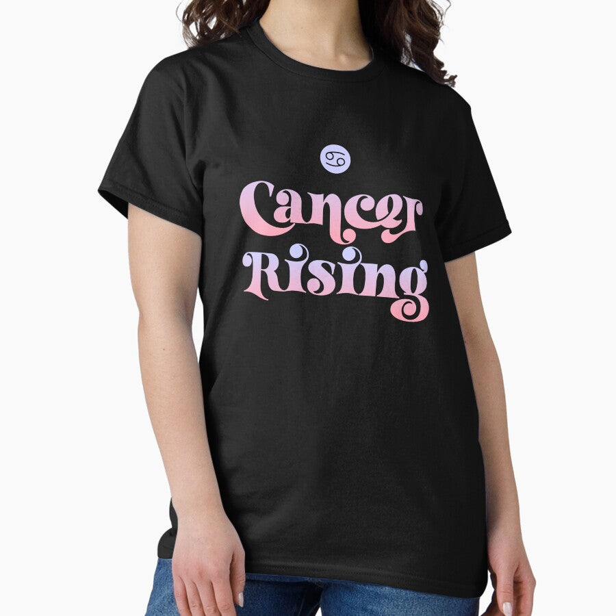 CANCER RISING Colored Astrology Zodiac Sign and Symbol Classic T-Shirt
