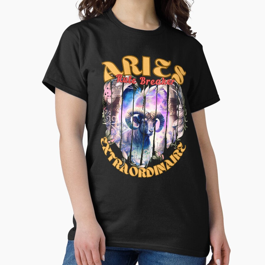 Aries Rule Breaker Extraordinaire Cute Aries Classic T Shirt