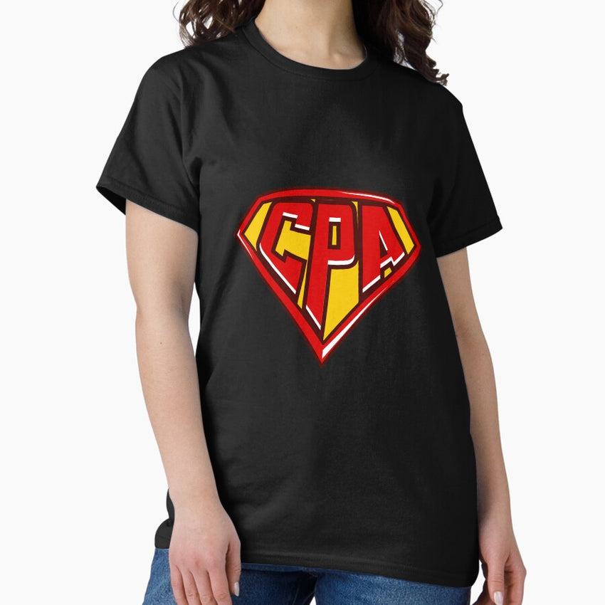 Accountant Superhero product, CPA print, Finance Tee Classic T-Shirt