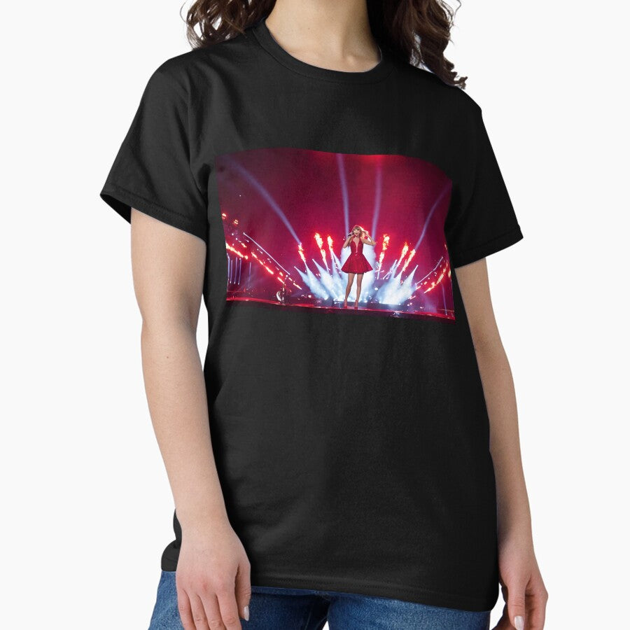 Taylor Swift On Stage V3 Ai Created Classic T Shirt