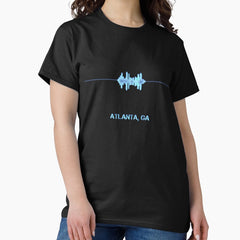 Atlanta Georgia Skyline Soundbite Pulse Classic T Shirt