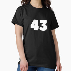 43 Soccer Fan Jersey Number Football Sports Gift Classic T-Shirt