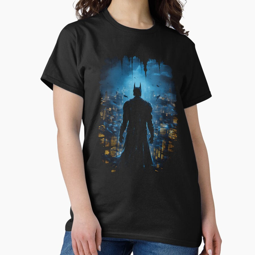 A Vigilante Guards the Night - Silhouette - Hero Classic T-Shirt