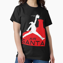 Air Santa Funny Xmas Basketball Parody Classic T Shirt