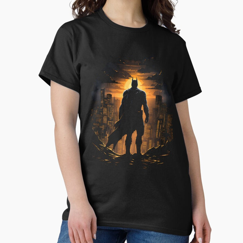 A Hero's Vigil by Sunset - Silhouette - Hero Classic T-Shirt
