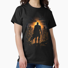 A Hero's Vigil by Sunset - Silhouette - Hero Classic T-Shirt