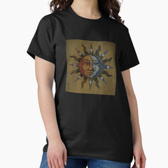 Vintage Celestial mosaic Sun & Moon Classic T-Shirt