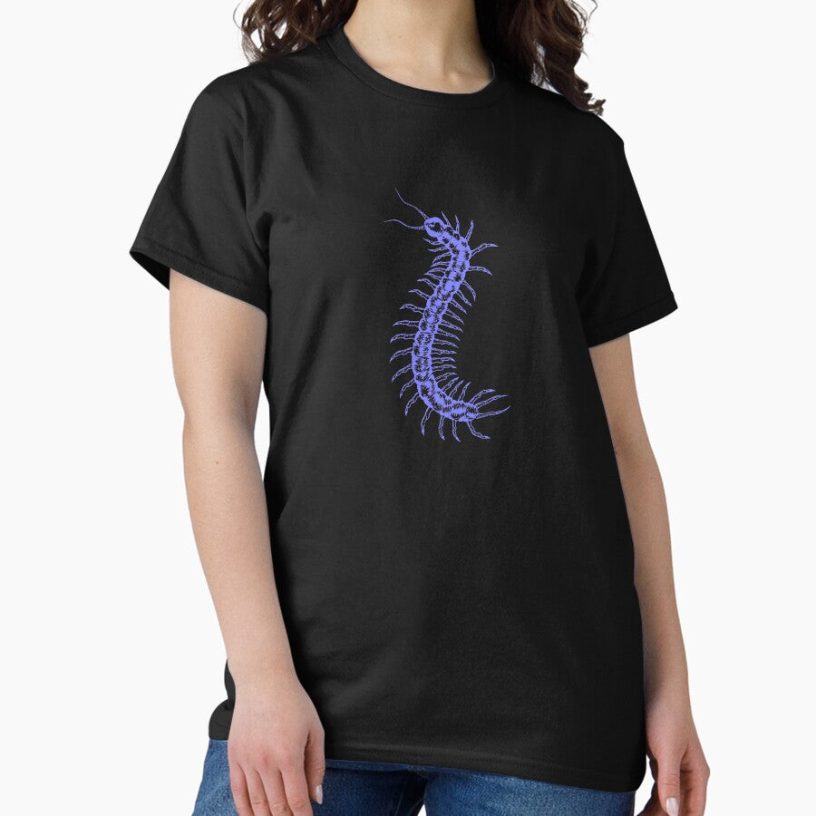 Periwinkle Centipede Sketch Classic T Shirt