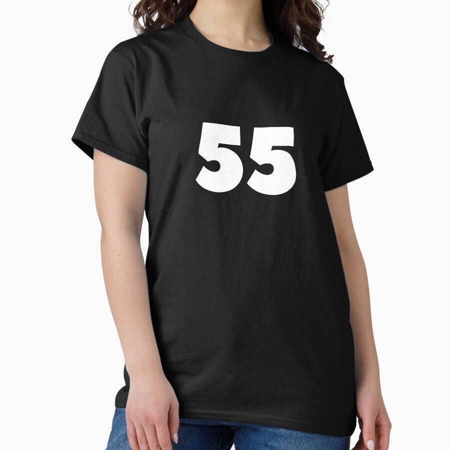 55 Number Soccer Sports Fan Football Lover Gift Classic T-Shirt