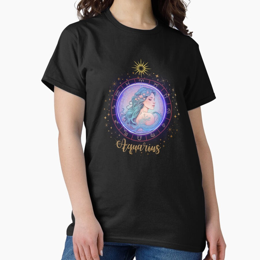 Sign aquarius design Classic T-Shirt