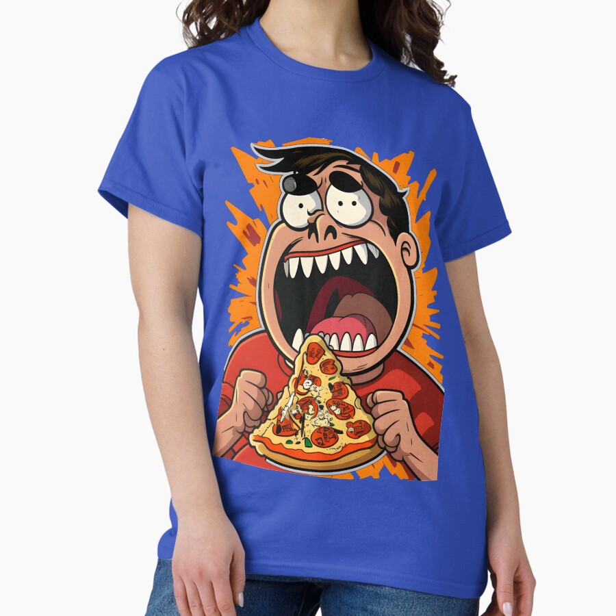 Pizza Is My Valentine Valentines Day Heart Pepperoni Lover. T-shirt Classic T-Shirt