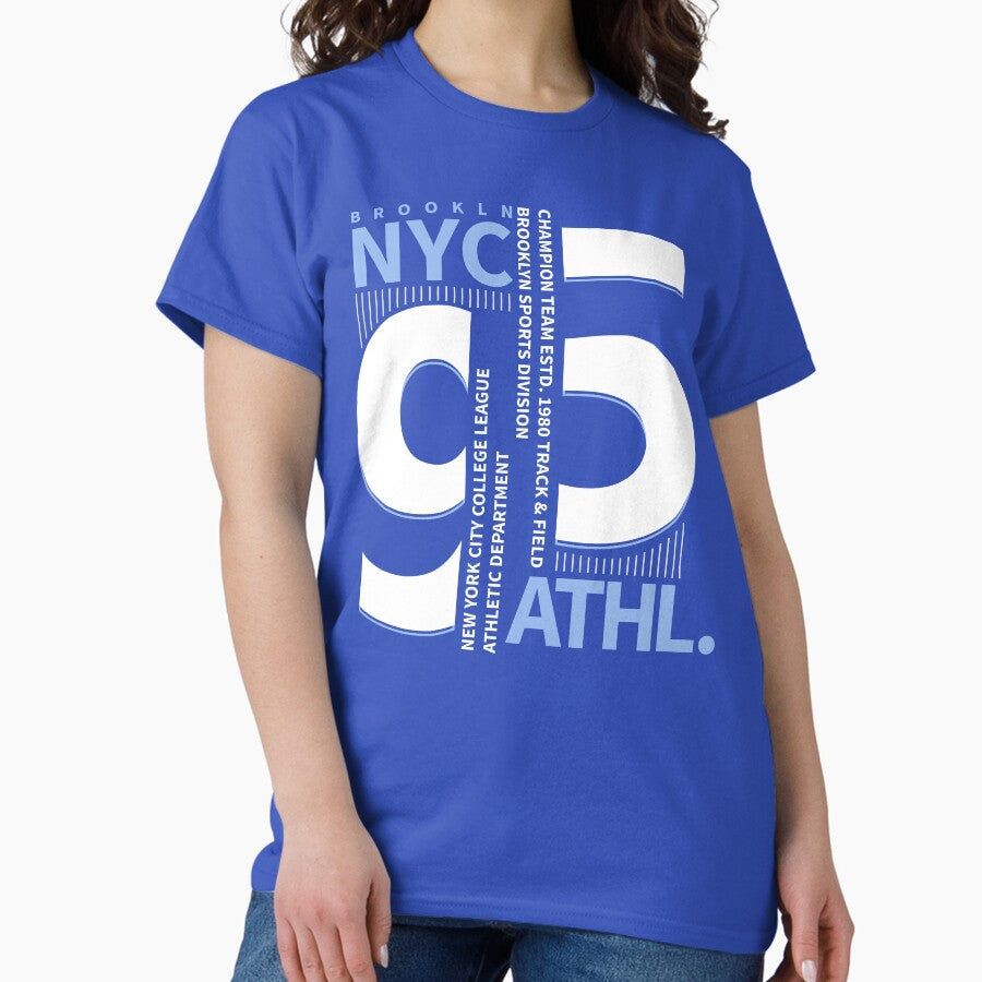 90s Brooklyn NYC, Athletic Wear, Vintage New York Sport Division Classic T-Shirt