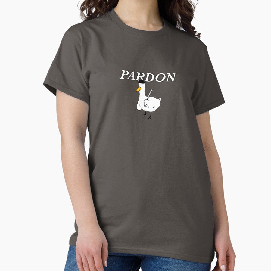 Funny Pardon Duck Parody Classic T Shirt