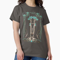 Art Nouveau Garden with Bee Classic T-Shirt