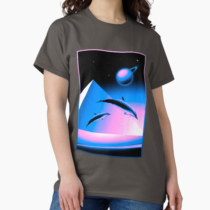 Aesthetic Dolphins Classic T Shirt