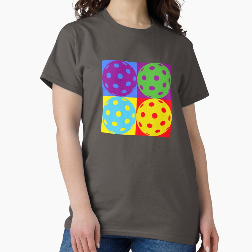 Andy Warhol Inspired Pickleball Art Classic T-Shirt