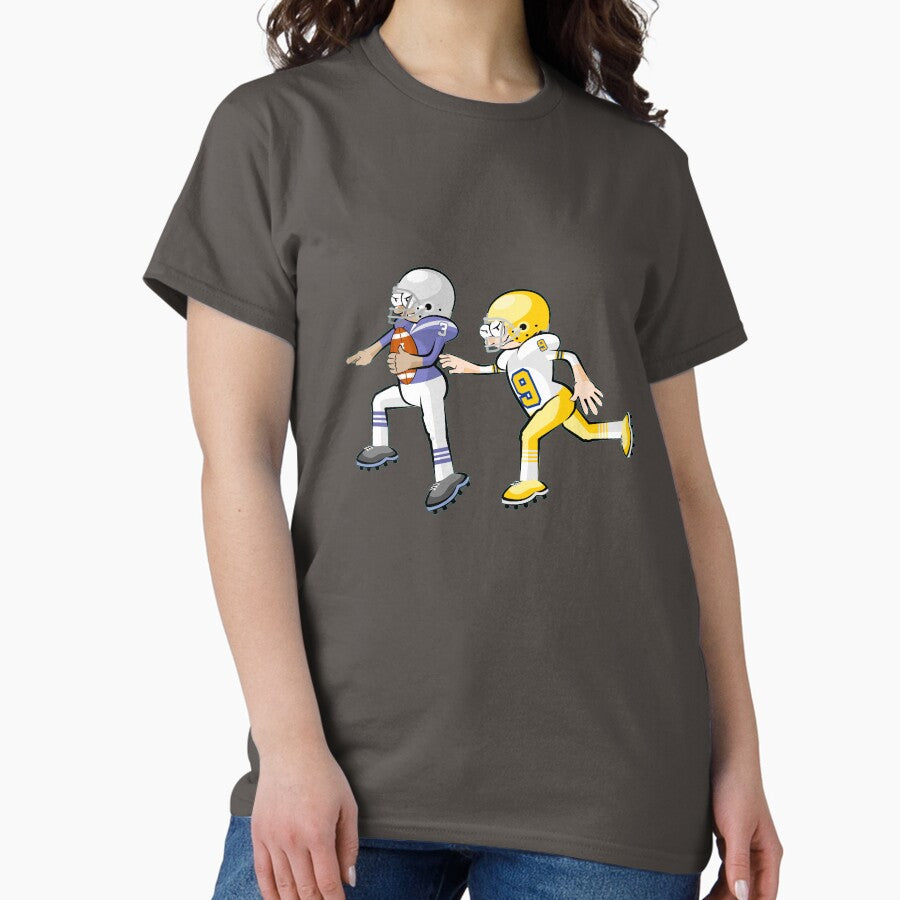 American Football Cartoon Style 13/41 Classic T-Shirt
