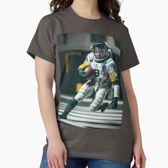 Astronaut Hugby Player Classic T Shirt
