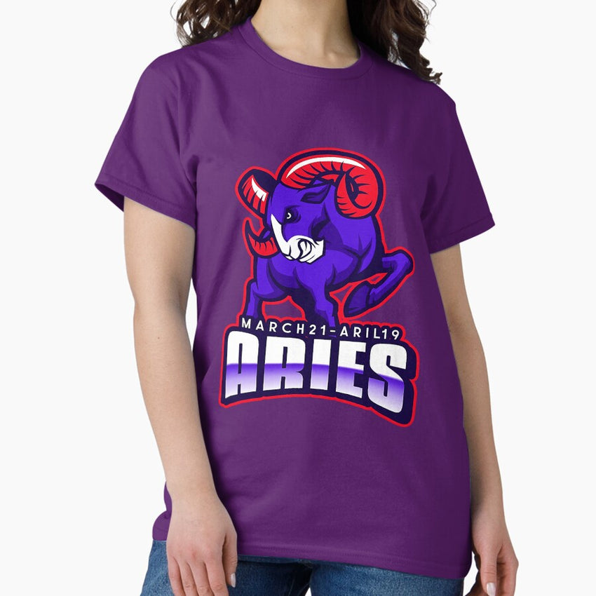 Aries Mean Ram Zodiac Star Sign Classic T-Shirt