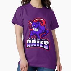 Aries Mean Ram Zodiac Star Sign Classic T-Shirt