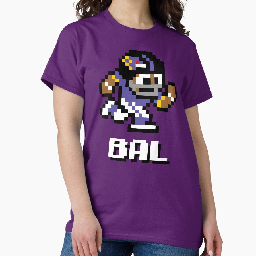 Baltimore Ravens (Tecmo Super Bowl Football Player) Classic T-Shirt