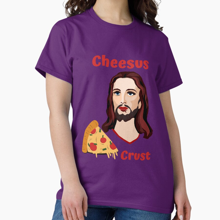 Cheesus Crust Funny Jesus Pizza Lover Classic T-Shirt