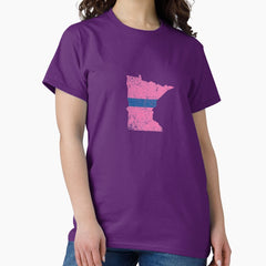 Thin Blue Line Minnesota Wives for Cops Classic T-Shirt