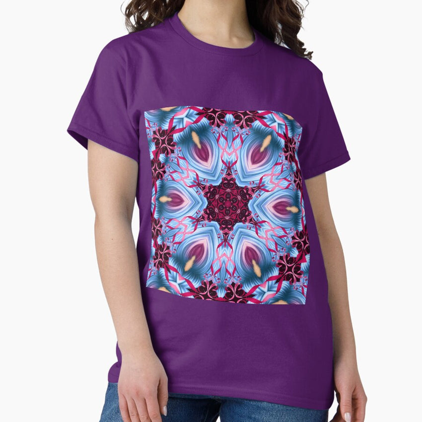 Abstract Flower Retro Classic T Shirt