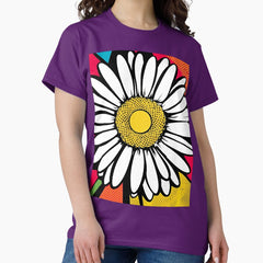 Large Print Bright Colourful Daisy Classic T-Shirt