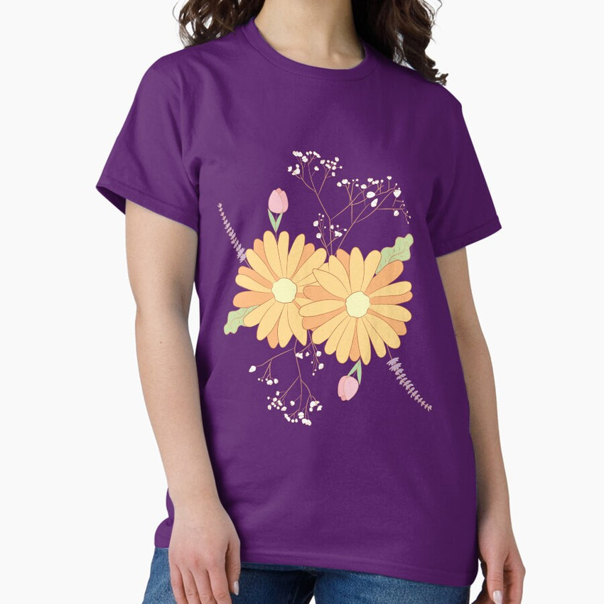 Pastel Floral Arrangements Classic T-Shirt