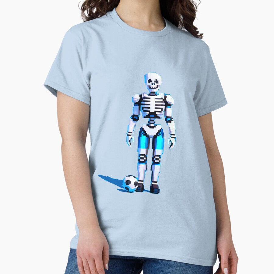 Athlete Skeleton: Sports Enthusiast Pixel Art Classic T-Shirt