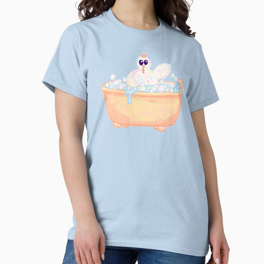 Chicken In A Bathtub Classic T Shirt