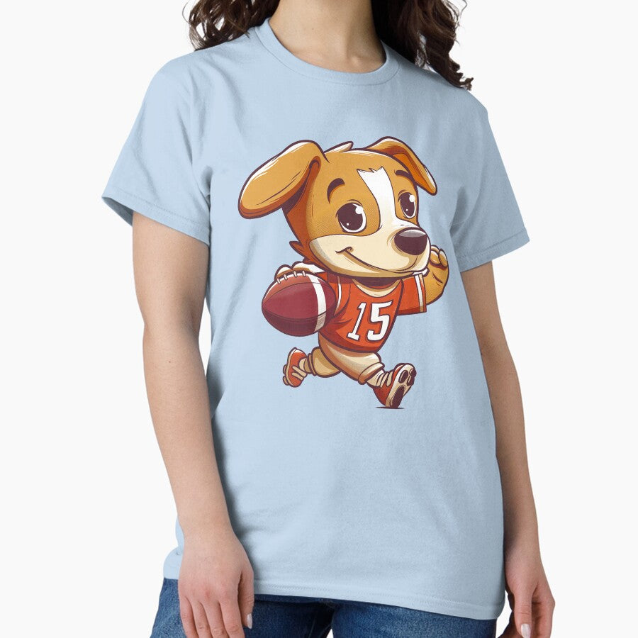 Adorable Dog American Football Classic T-Shirt