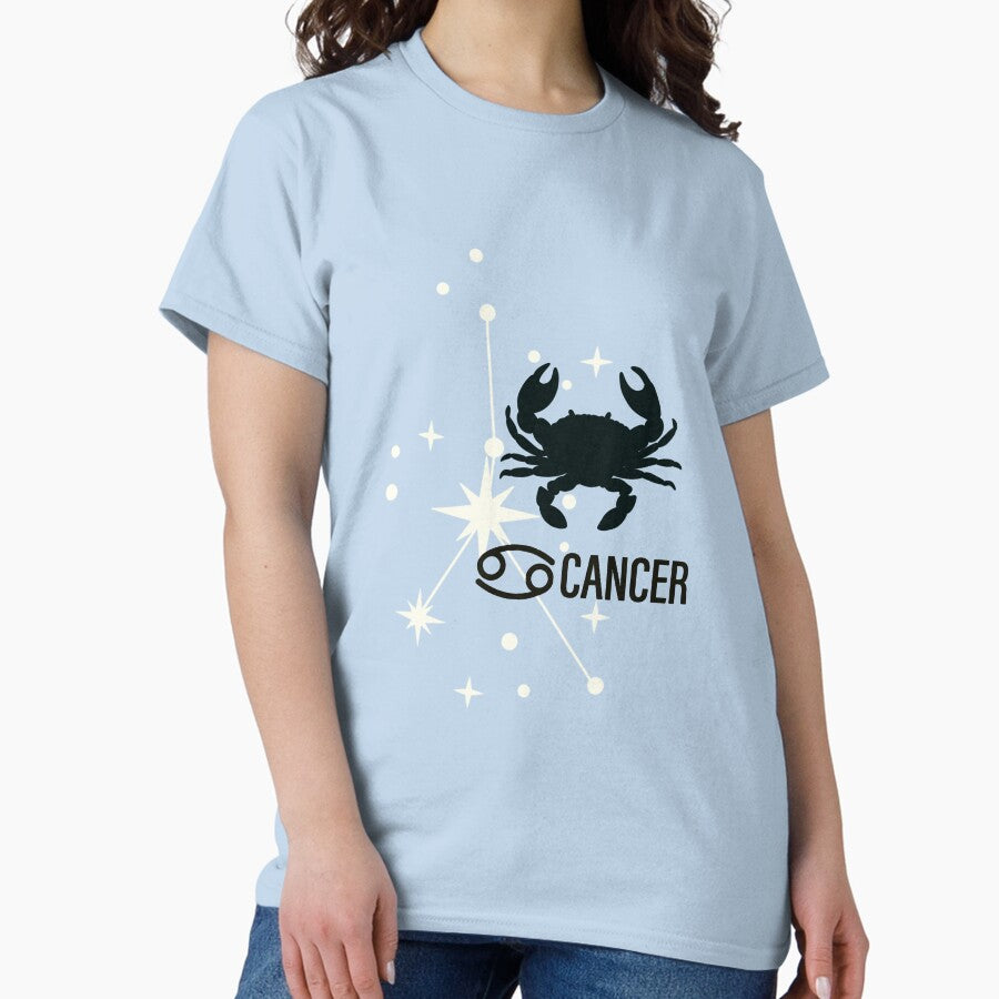 Cancer Crab Zodiac Sign star consolation Birthday Astronomy Classic T-Shirt