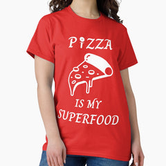 Pizza Is My Superfood: Brown Selection Classic T-Shirt