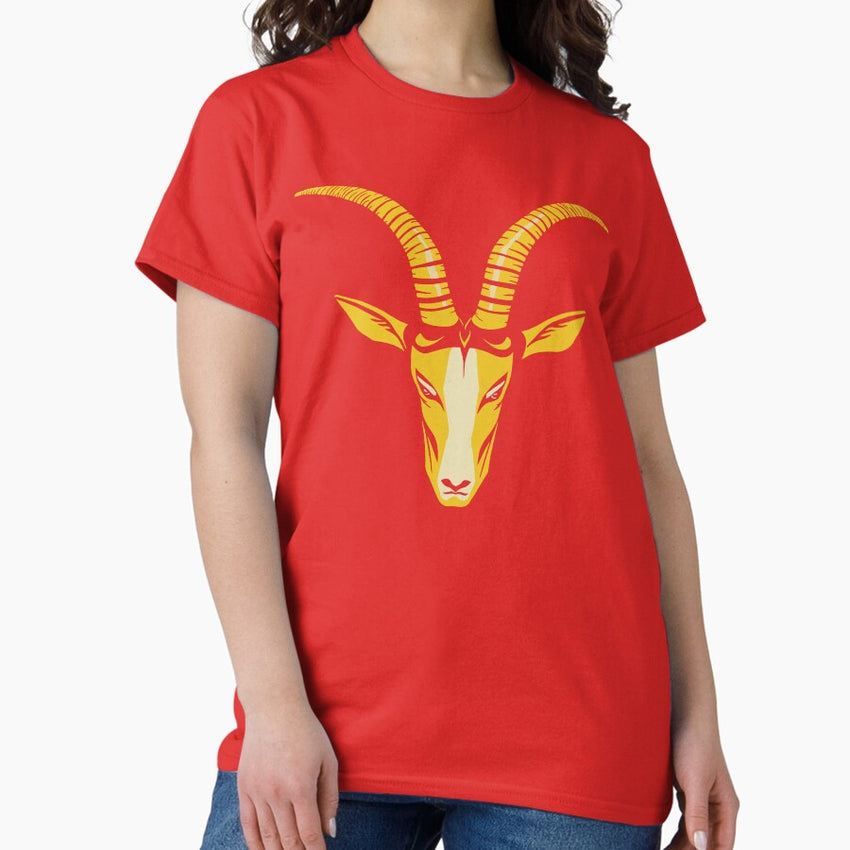Amalthaea, the Golden Goat - Dark Red Classic T-Shirt