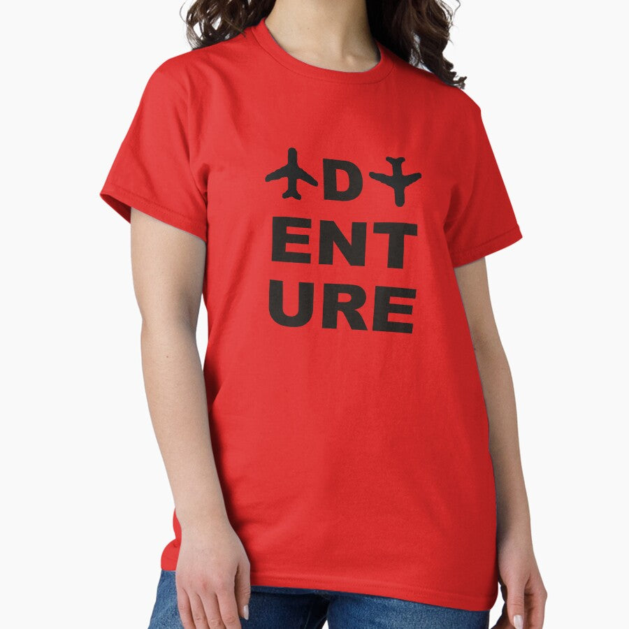 Adventure Seeker Adventure Awaits Travel Inspiration Explore More Camping Gear Adventurous Spirit Classic T Shirt